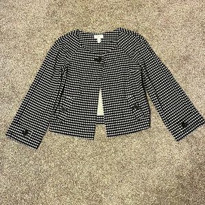 Loft Black and White Cropped Blazer SP